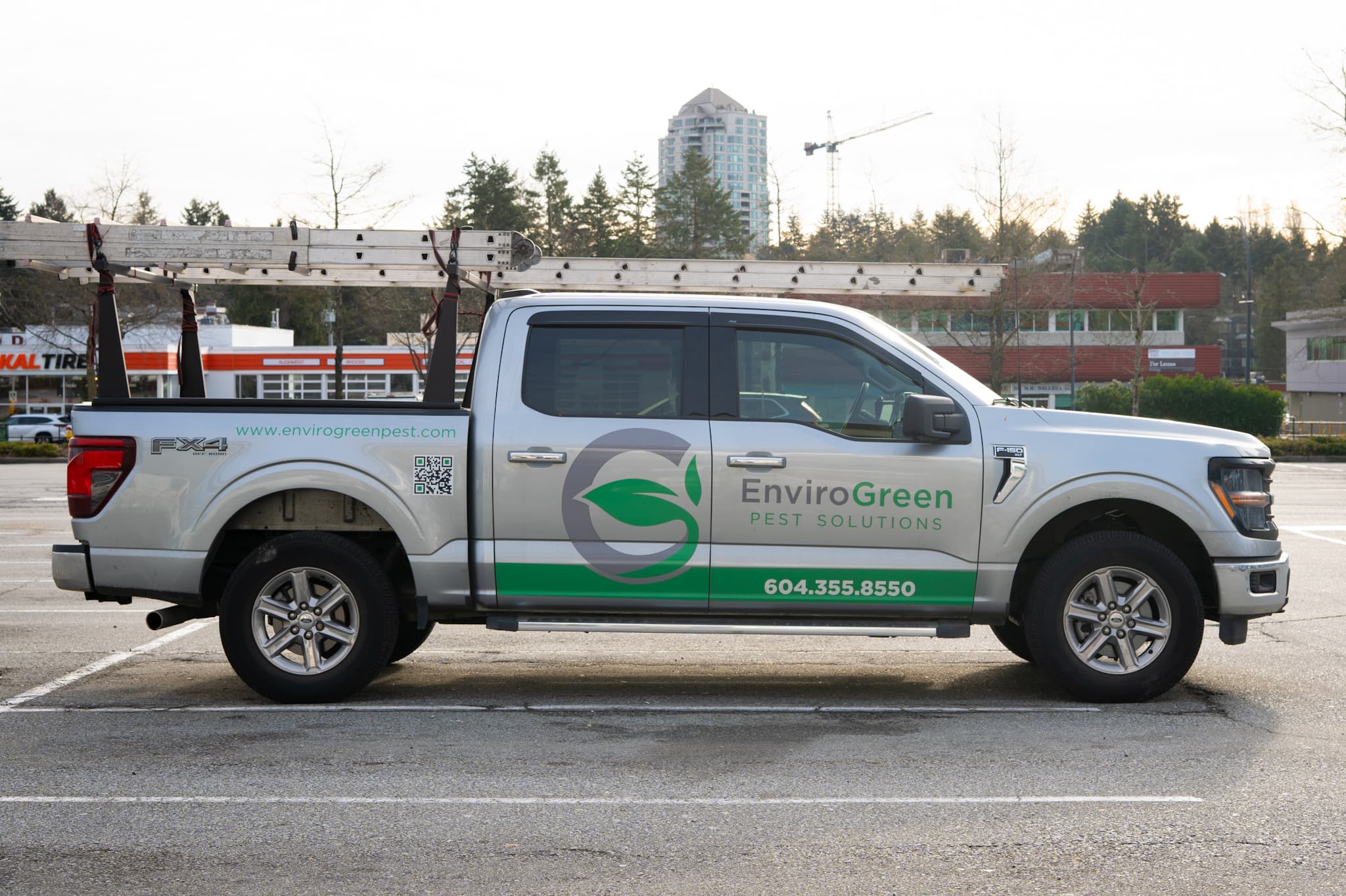 Map of EnviroGreen pest control service areas